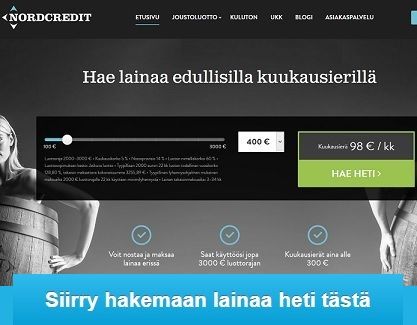 NordCredit joustoluotto on kuin pikalaina, jonka saat heti tilille netistä.