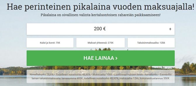 Pikavippihakemus on yksi helpoimmista ja nopeimmista mitä tulet löytämään.